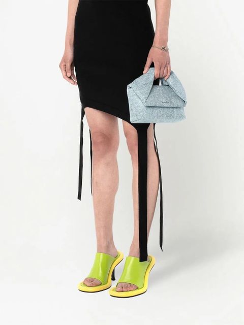 JW Anderson fine-knit asymmetric mini dress - Black