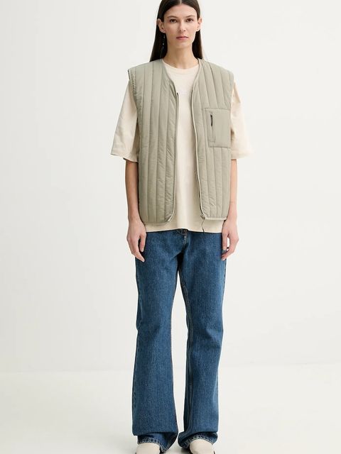 Gestuz t-shirt bawełniany damski kolor beżowy 10910075 - zdjęcie produktu nr 2