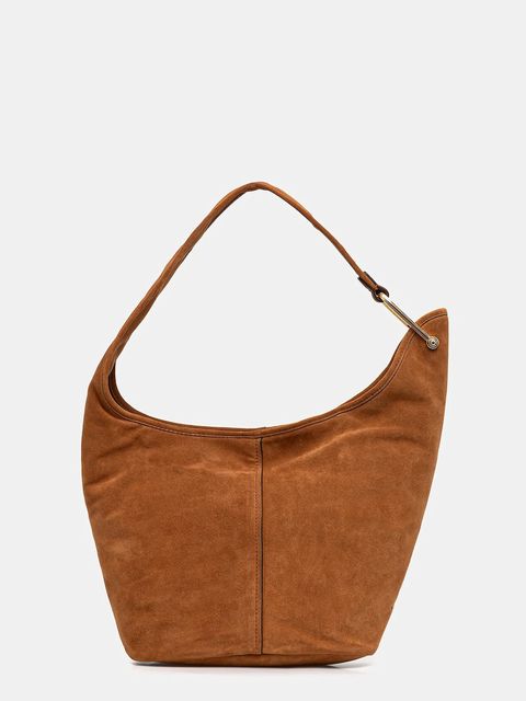 MICHAEL Michael Kors torebka zamszowa kolor brązowy 30F4G2YL6S - zdjęcie produktu nr 1