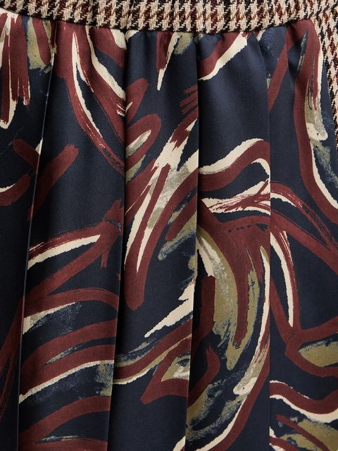 Weekend Max Mara spódnica z dodatkiem wełny FANALE kolor granatowy midi rozkloszowana 2525106092600