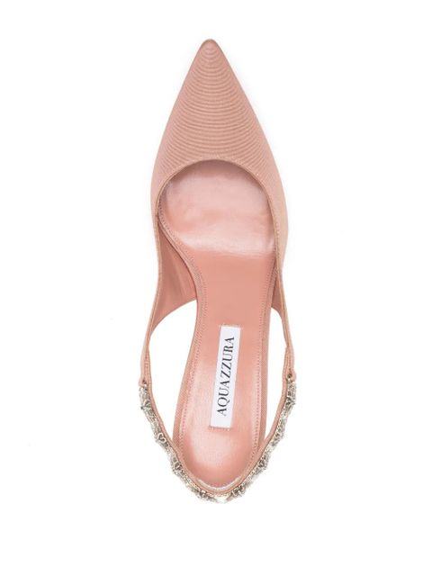 Aquazzura Comet Link 80mm grosgrain pumps - Pink