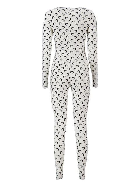 Marine Serre moon jumpsuit - White