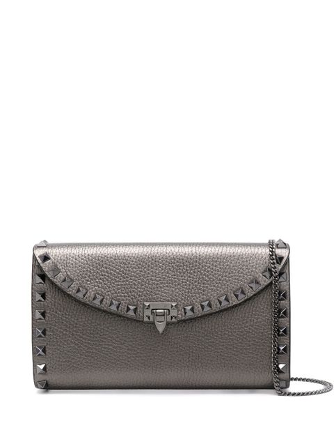 Valentino Garavani Rockstud clutch bag - Silver - zdjęcie produktu nr 1