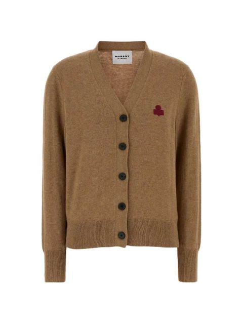 MARANT ÉTOILE buttoned motif cardigan - Brown - zdjęcie produktu nr 1
