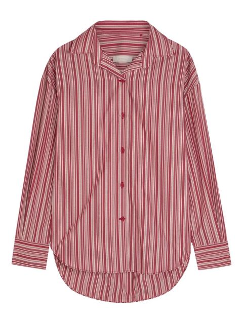 Faithfull the Brand striped-pattern buttoned shirt - Red - zdjęcie produktu nr 1
