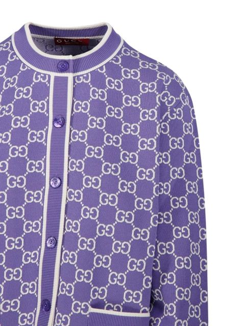 Gucci patterned cardigan - Purple