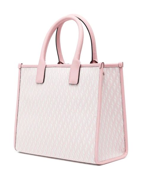 Versace small V Allover La Medusa tote bag - Pink