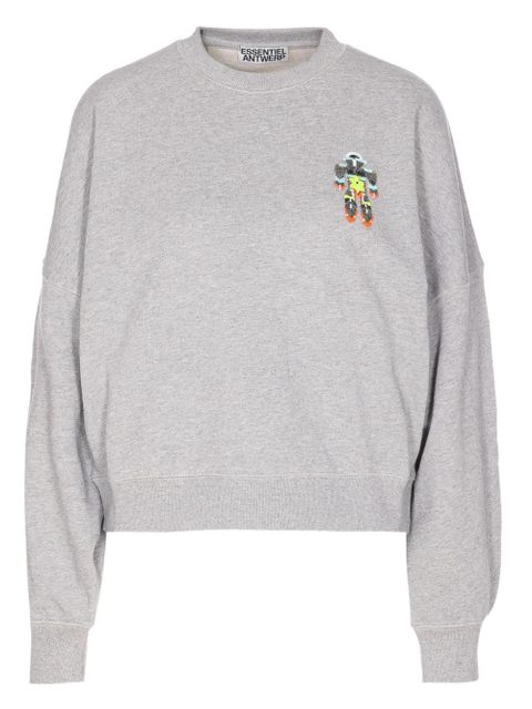 Essentiel Antwerp beaded-robot sweatshirt - Grey - zdjęcie produktu nr 1