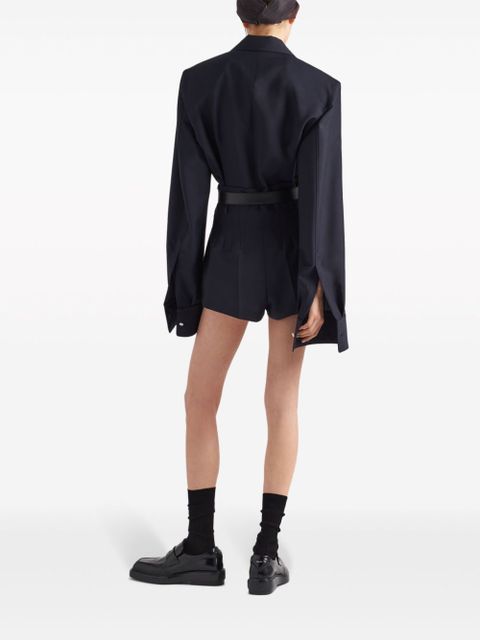 Prada single-breasted mohair shirt jacket - Blue - zdjęcie produktu nr 2