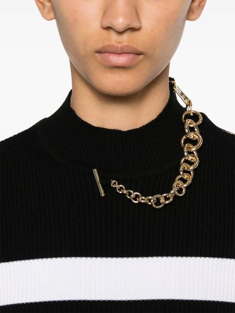 Jean Paul Gaultier striped maxi dress - Black