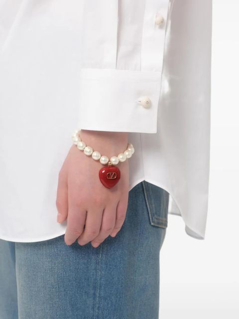 Valentino Garavani Coeur Royal bracelet - Neutrals