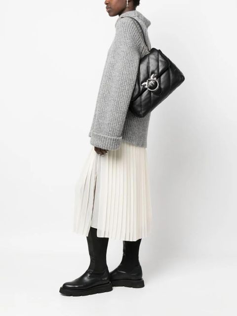 PINKO Love Big Puff leather shoulder bag - Black - zdjęcie produktu nr 2
