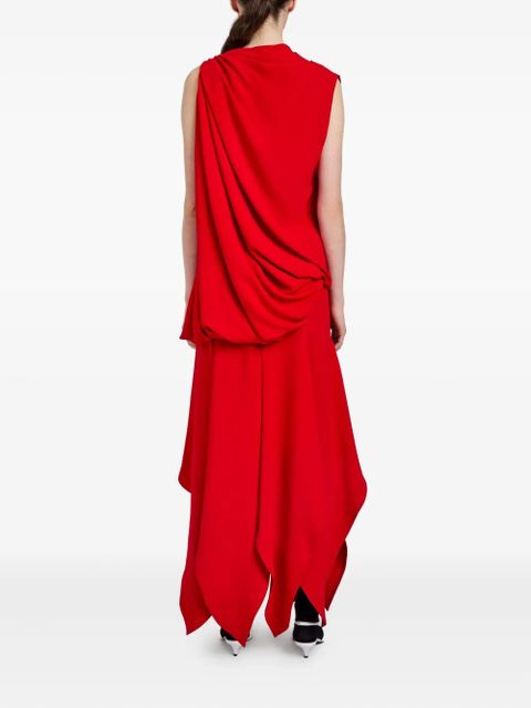 Proenza Schouler draped asymmetrical dress - Red - zdjęcie produktu nr 2