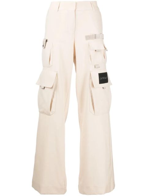 Off-White Toybox wide-leg cargo trousers - Neutrals - zdjęcie produktu nr 1