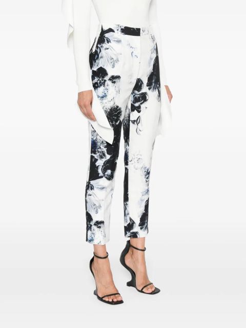 Alexander McQueen high-waisted trousers - White