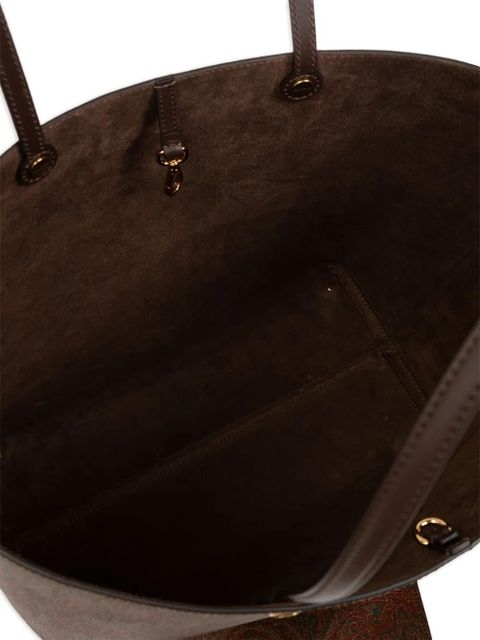 ETRO paisley print tote bag - Brown