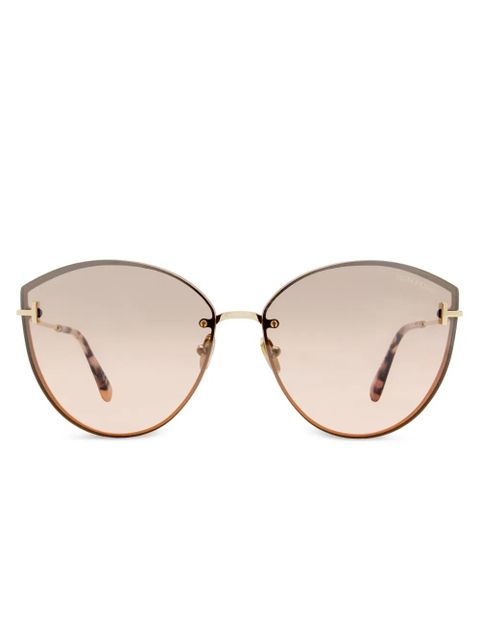 TOM FORD Eyewear Evangeline sunglasses - Gold - zdjęcie produktu nr 1
