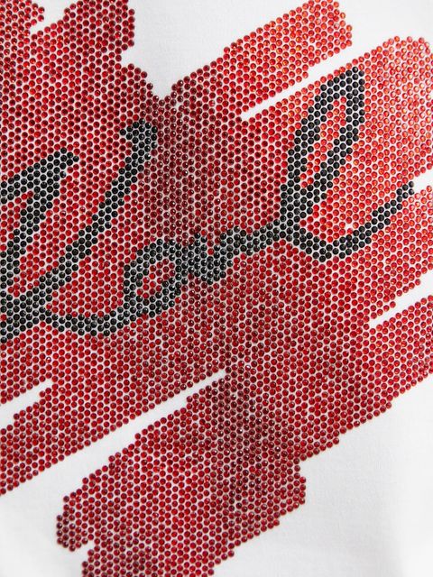 Karl Lagerfeld t-shirt bawełniany damski kolor biały A1W17115