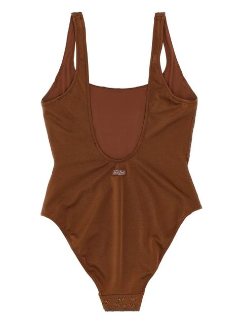 MC2 Saint Barth Lora rhinestone-leopard swimsuit - Brown - zdjęcie produktu nr 2