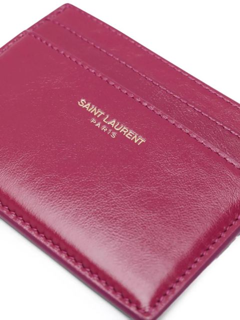 Saint Laurent stitched cardholder - Pink