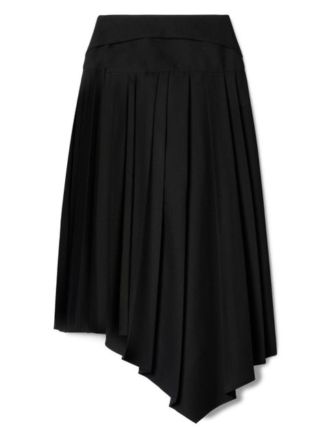 Off-White Tech Drill pleated asymmetric skirt - Black - zdjęcie produktu nr 2