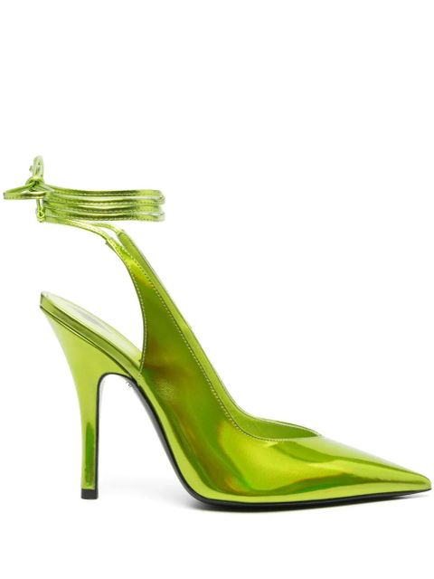 The Attico Venus holographic-effect 105mm pumps - Green - zdjęcie produktu nr 1