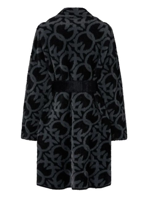 PINKO pattern belted coat - Black - zdjęcie produktu nr 2