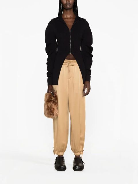 Jil Sander satin track pants - Neutrals