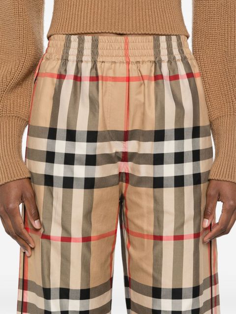 Burberry Vintage Check cotton trousers - Neutrals