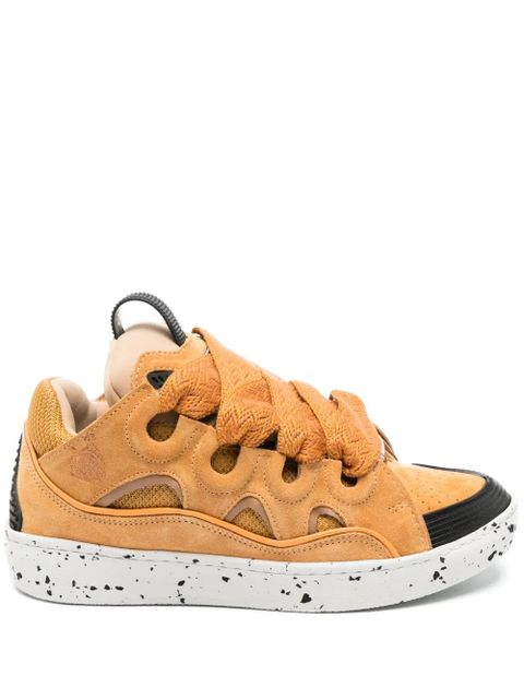 Lanvin Curb oversize-tongue panelled sneakers - Yellow - zdjęcie produktu nr 1