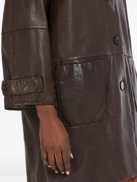 Weekend Max Mara Camino leather coat - Brown