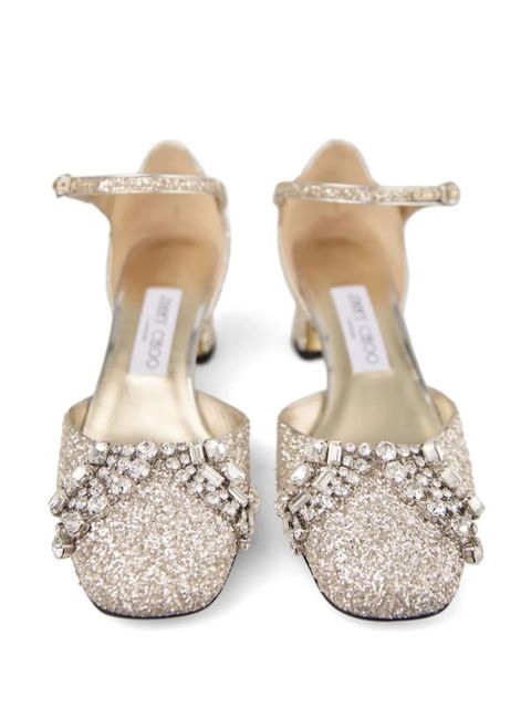 Jimmy Choo 45mm leather pumps - Gold