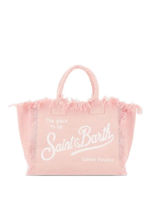 MC2 Saint Barth large Vanity fringed tote bag - Pink - zdjęcie produktu nr 1