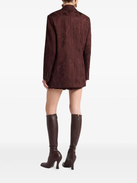 ETRO floral-print double-breasted jacket - Red