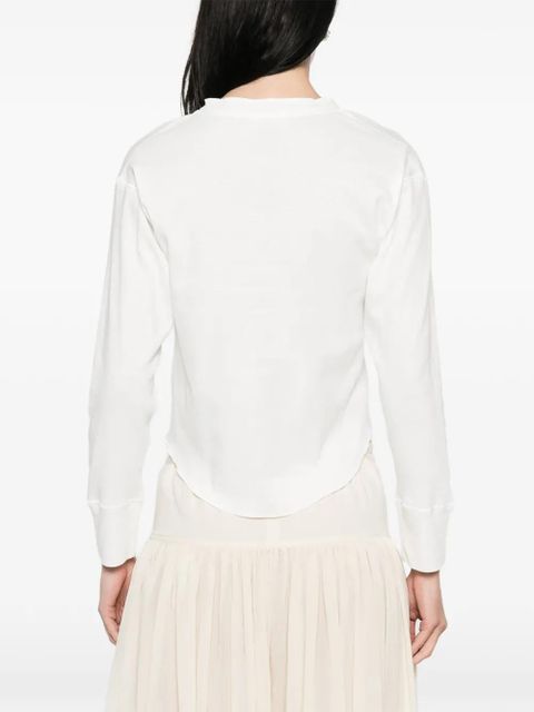 The Row Gano button-fastening top - White