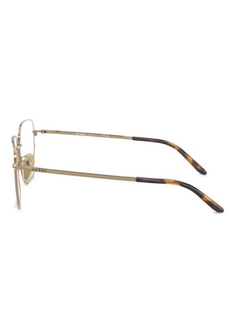 Prada Eyewear square-frame glasses - Gold