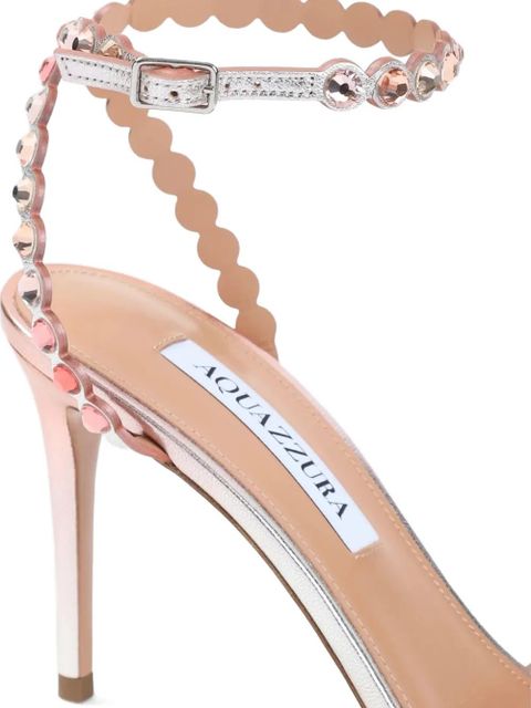 Aquazzura Tequila scallop-trim sandals - Pink