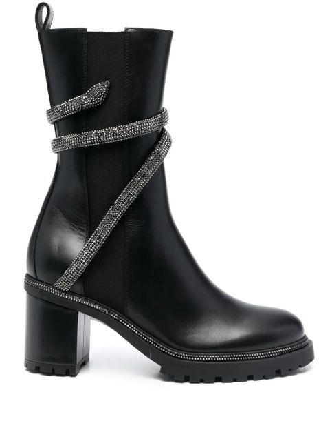 René Caovilla Cleo 65mm embellished Chelsea boots - V213 BLACK/JET HEMATITE - zdjęcie produktu nr 1