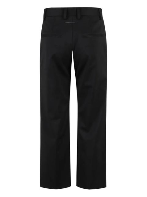 MM6 Maison Margiela stitching straight-leg trousers - Black - zdjęcie produktu nr 2