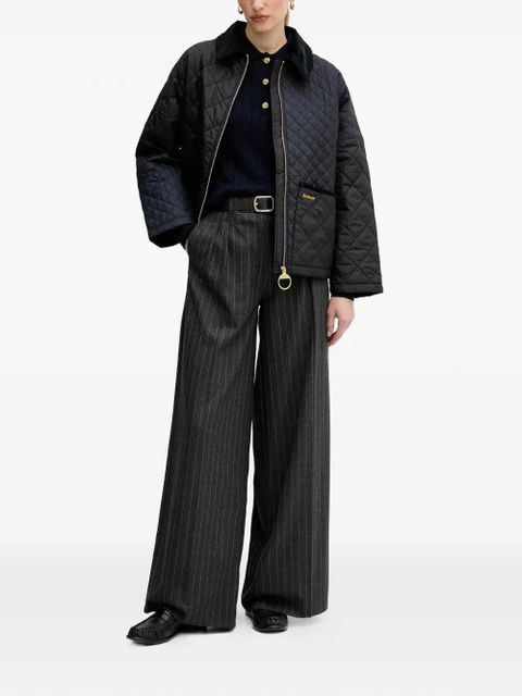 Barbour Evie cable knit polo top - Blue - zdjęcie produktu nr 2