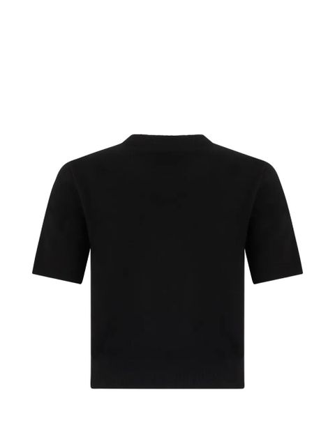 Gucci logo detail short-sleeve sweater - Black - zdjęcie produktu nr 2
