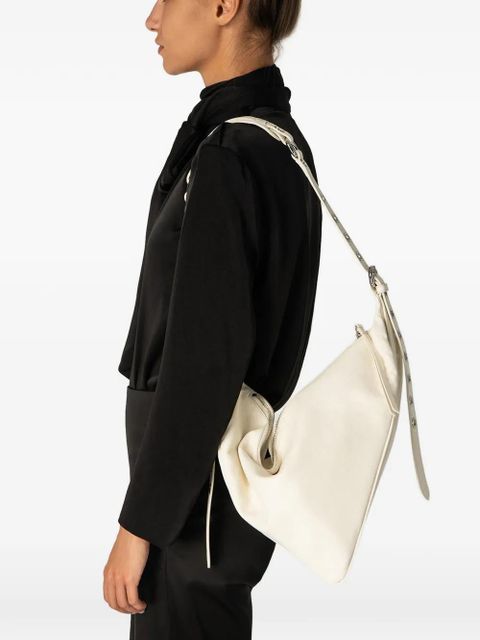 BY FAR Trayana leather cross body bag - Neutrals - zdjęcie produktu nr 2