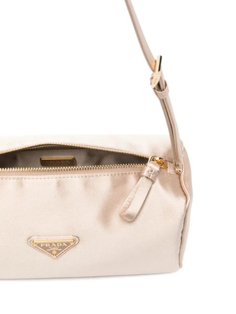 Prada logo-plaque mini bag - Neutrals