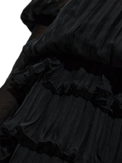 Blumarine pleated silk dress - Black