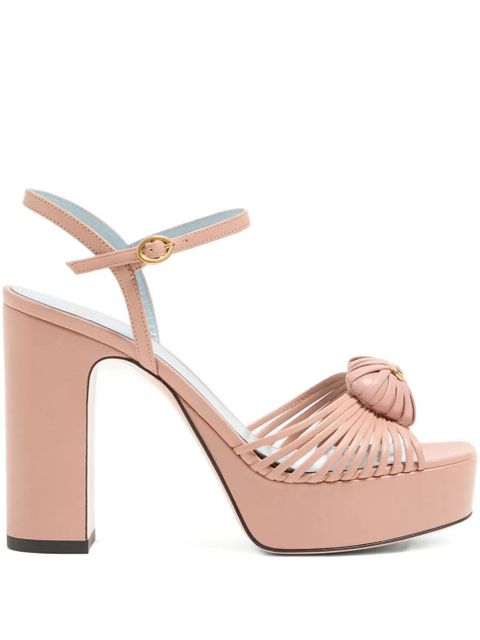 Valentino Garavani 115mm Royal heart platform sandals - Pink - zdjęcie produktu nr 1