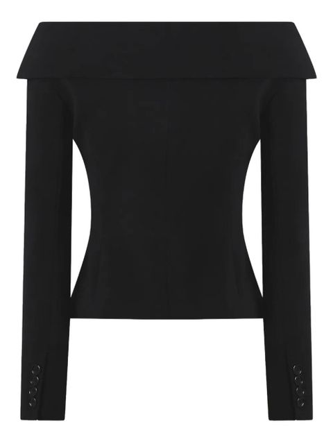 PINKO off-shoulder buttoned jacket - Black - zdjęcie produktu nr 2