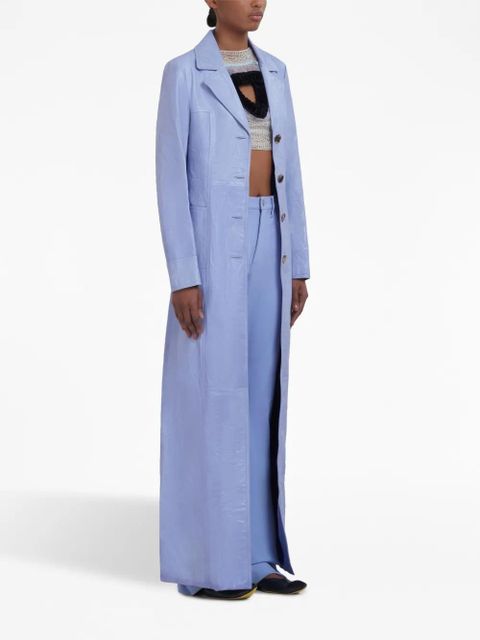 Marni pressed-crease straight-leg trousers - Blue