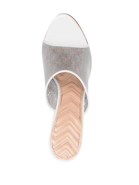 Missoni 125mm crochet-detail sandals - White