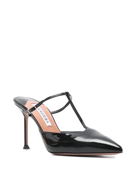 Aquazzura T-strap heeled mules - Black - zdjęcie produktu nr 2