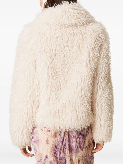 TWINSET faux-fur jacket - Neutrals